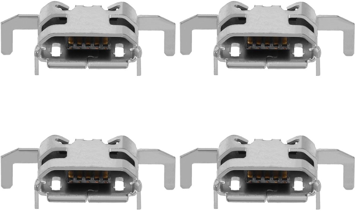 Dailygoody - Controller Oplaadpoort - Vervanging USB Opladen Poort - Zilver - Micro USB - Geschikt voor Xbox One Dual Sense Controller