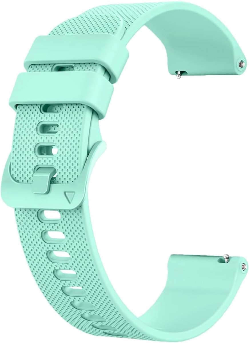 Zachte sportieve vervangband voor horloges van 18mm tot 22mm, geschikt voor Garmin, Galaxy, Amazfit en Huawei.