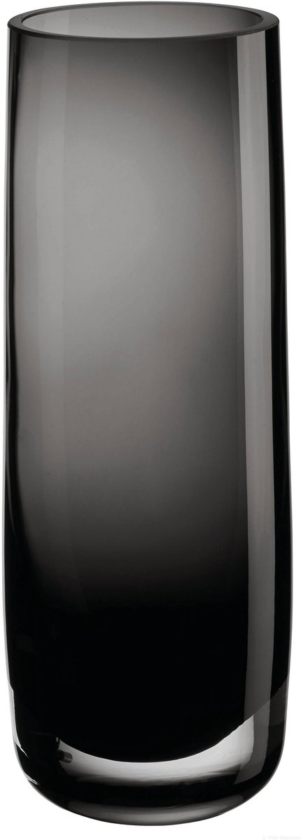 ASA Selection ajana vaas / windlicht, bloemenvaas, decoratieve vaas, glas, glanzend grijs, H 22 cm, 88003009