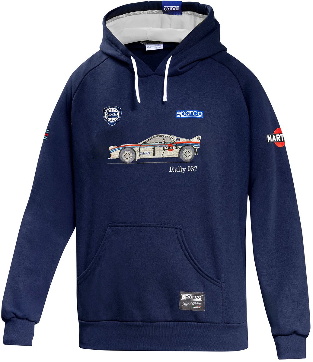 Sparco Martini Racing Lancia Martini 037 Hoodie - Marineblauw