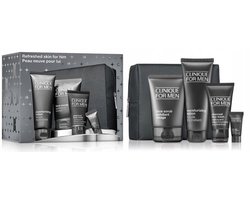 Clinique for Men Refreshed Skin For Him 4 Set - Moisturizing Lotion 100 ml + Face Scrub 100 ml + Eye Cream + Charcoal Face Wash