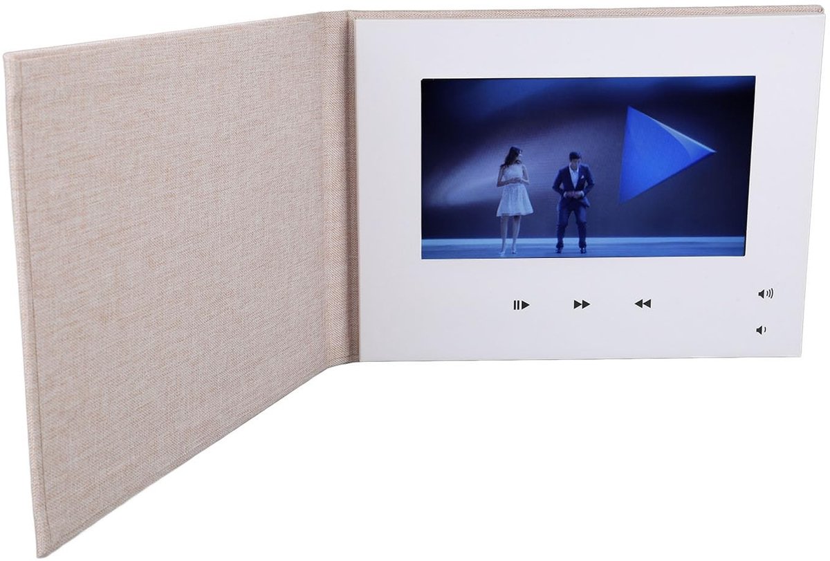 Allecto - 7 Inch High Definition Video-wenskaart - Doe-het-zelf Videobrochure - 4 GB Geheugen - Speciale Wensen - Perfect voor Valentijnsdag - Unie...