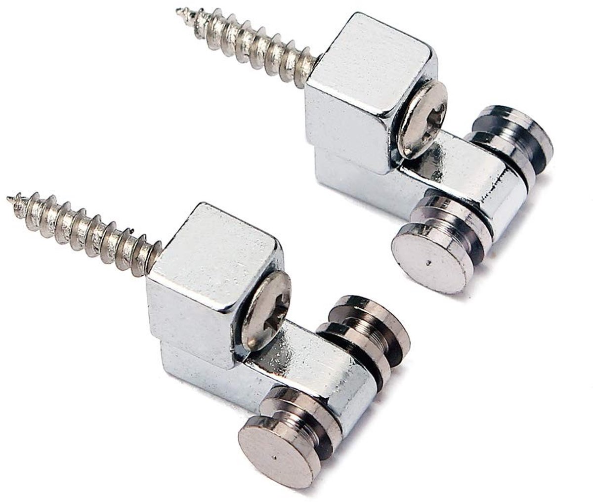 Dailygoody - Roller String Bomen - Snaargidsen - Vervangingsset - Chrome - Voor gitaar - 2 stuks