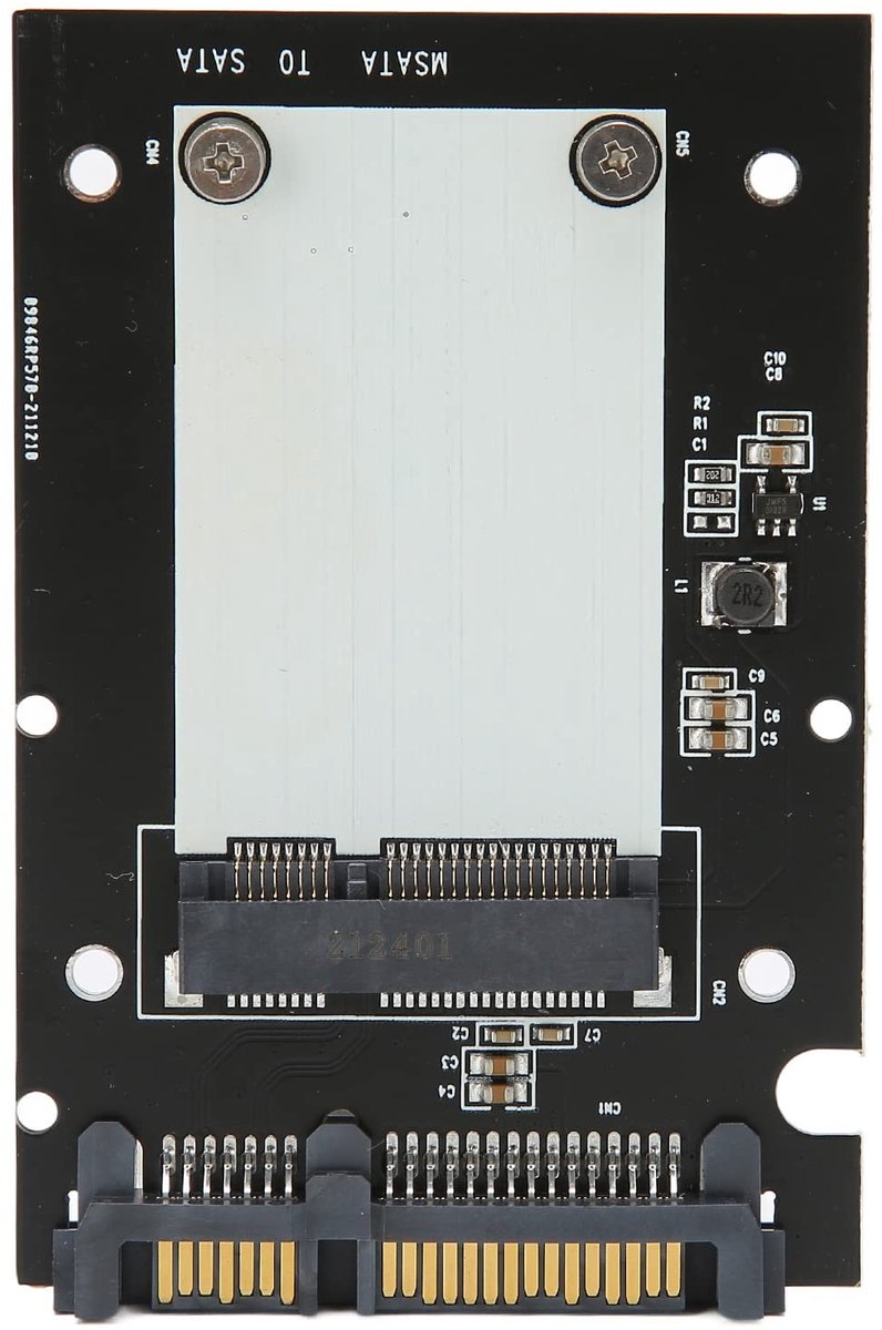 Adapter Kaart - Converter Module - Opslag Uitbreiden - SATA III 6Gbps - 26.8/51mm SSD - Zwart