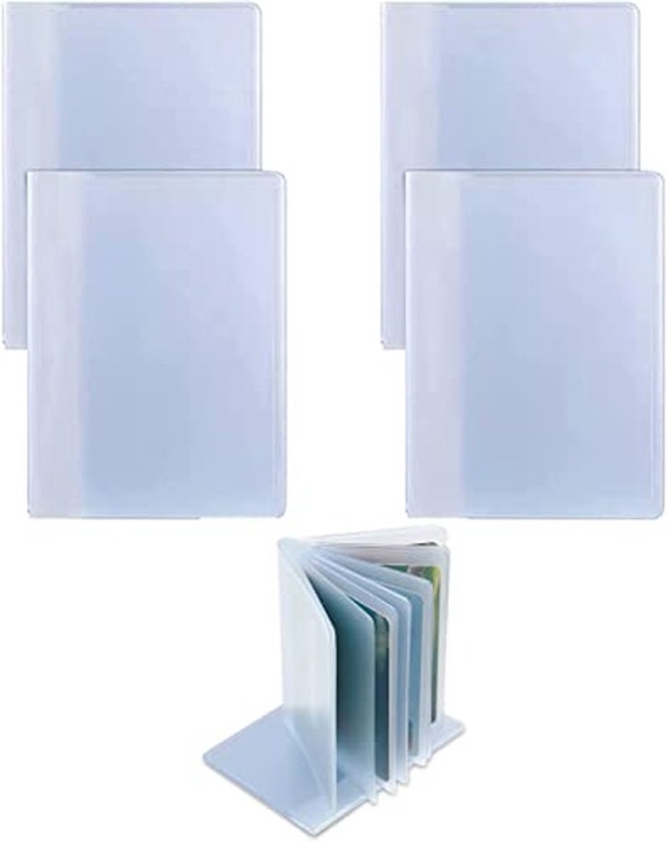 Vt products - Transparante portemonnee inserts - 4 stuks - Geschikt voor creditcard en ID - 10/12/20/24 sleuven - Handig voor elke portemonnee - Ideaa
