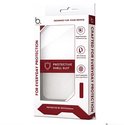 Verpakking van Brosendaal hoesje, met "FOR EVERYDAY PROTECTION" en "PROTECTIVE SHELL SUIT".