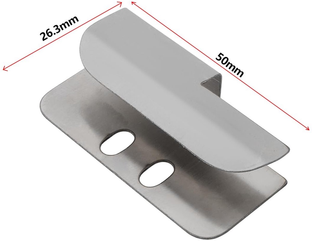 Dailygoody - Screen Door Rail Beugel - Voor motorhomes - RVS 304 - Duurzaam en sterk - Geschikt voor dubbele schuifdeur - Eenvoudige montage