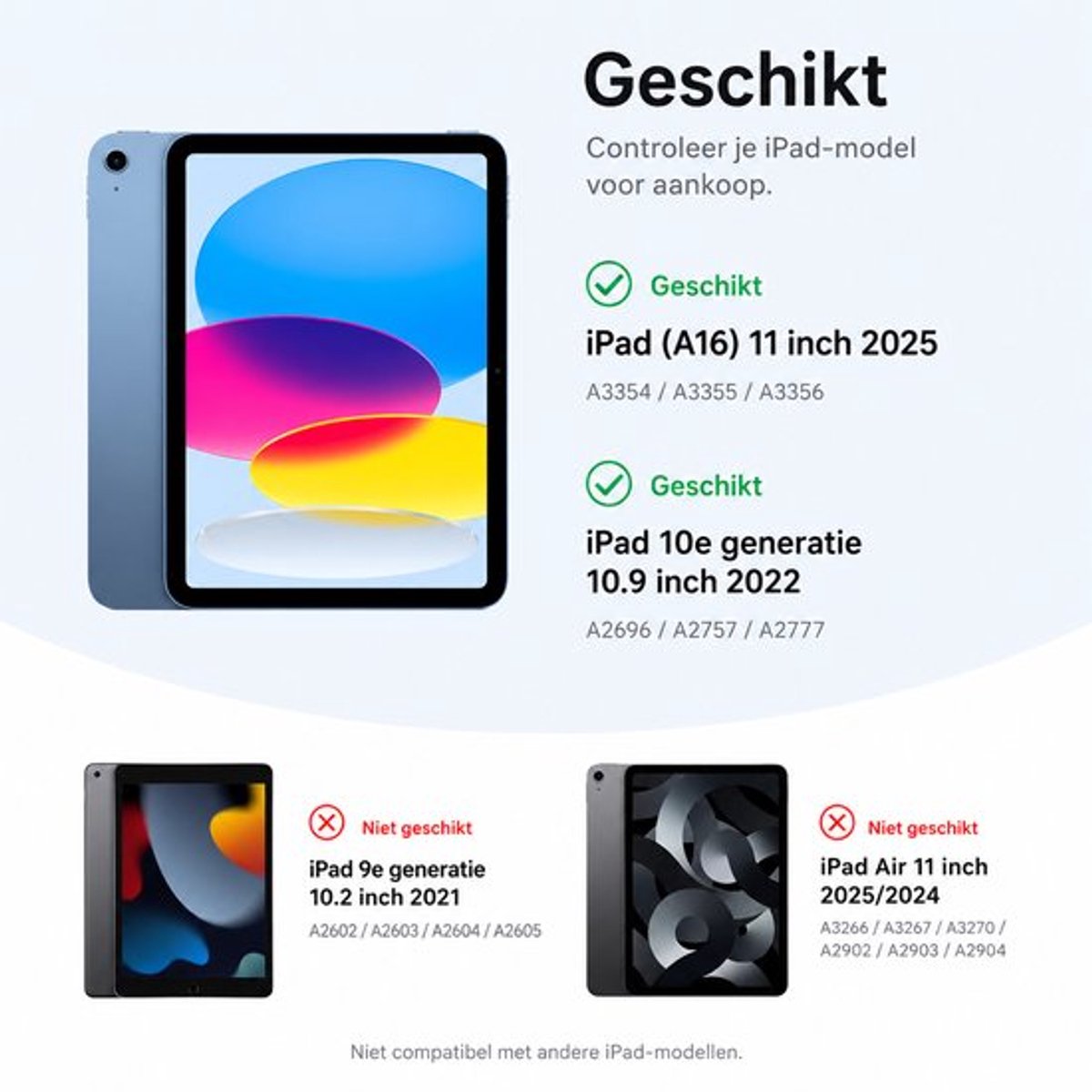 Sounix Tablet Hoes Geschikt voor Apple iPad 11 (2025) A16/iPad 10.9 Inch 10e generatie (2022) - Hoesje - Roze – foto 8