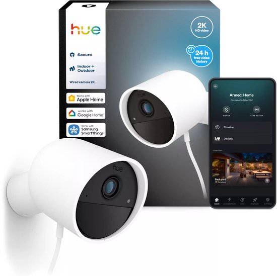 Hue Secure bedrade beveiligingscamera - wit van Merkloos — afbeelding 3