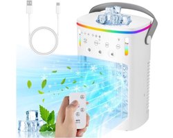Thuys – 4-in-1 Mobiele Airco Zonder Afvoerslang – Met Afstandsbediening – Mobiele Airco Voor Slaapkamer Zonder Slang – Mini Airco – Ventilator – Airconditioning – Aircooler Met 3 modussen