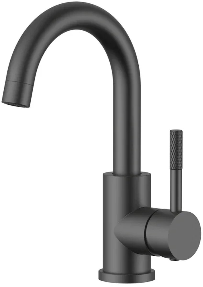 DutchLine - Round S-Grip Wastafelkraan – Gunmetal