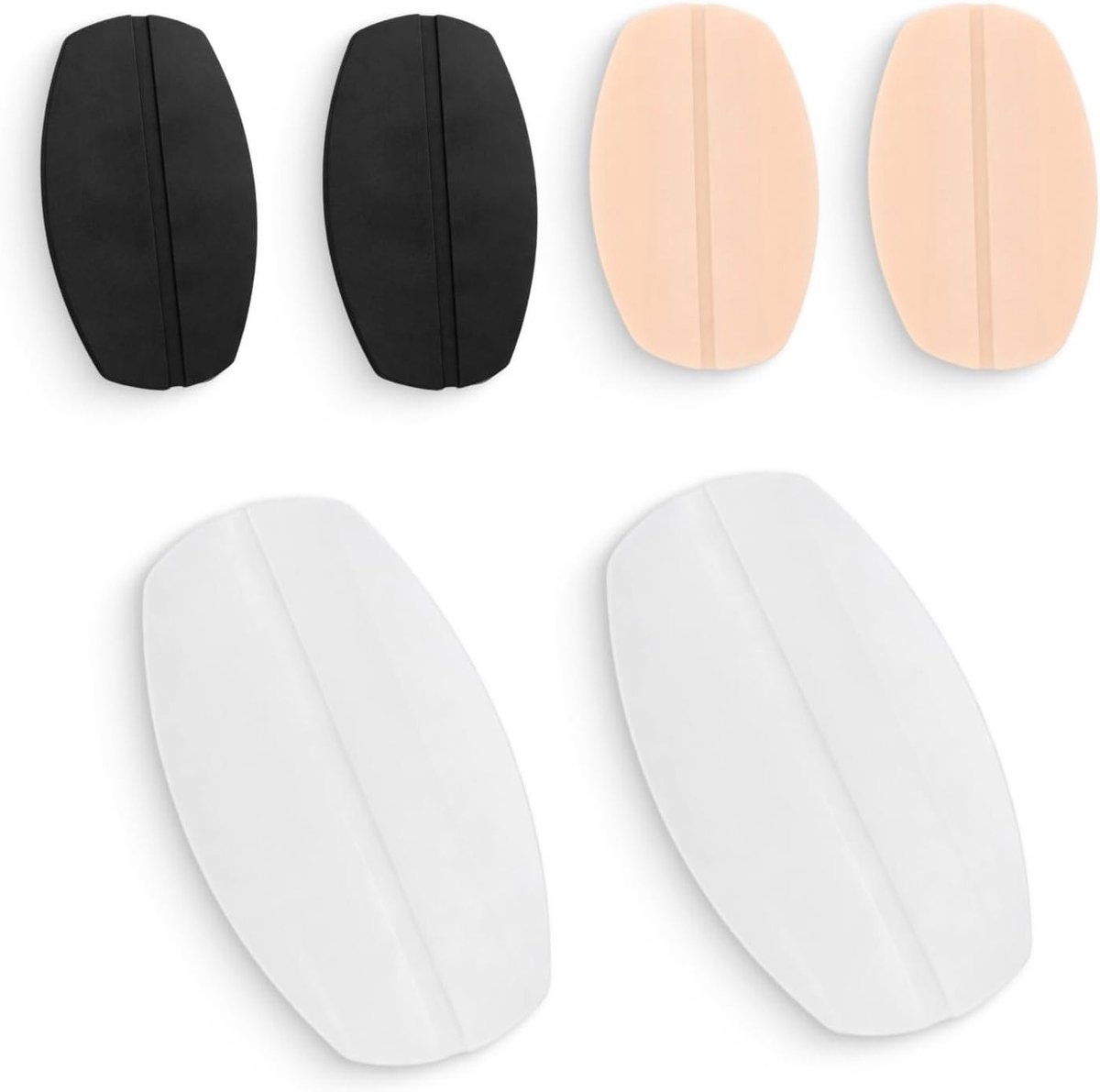 Zachte bh-schouderpads – 6 stuks kussentjes voor optimale drukverdeling, antislip en wasba