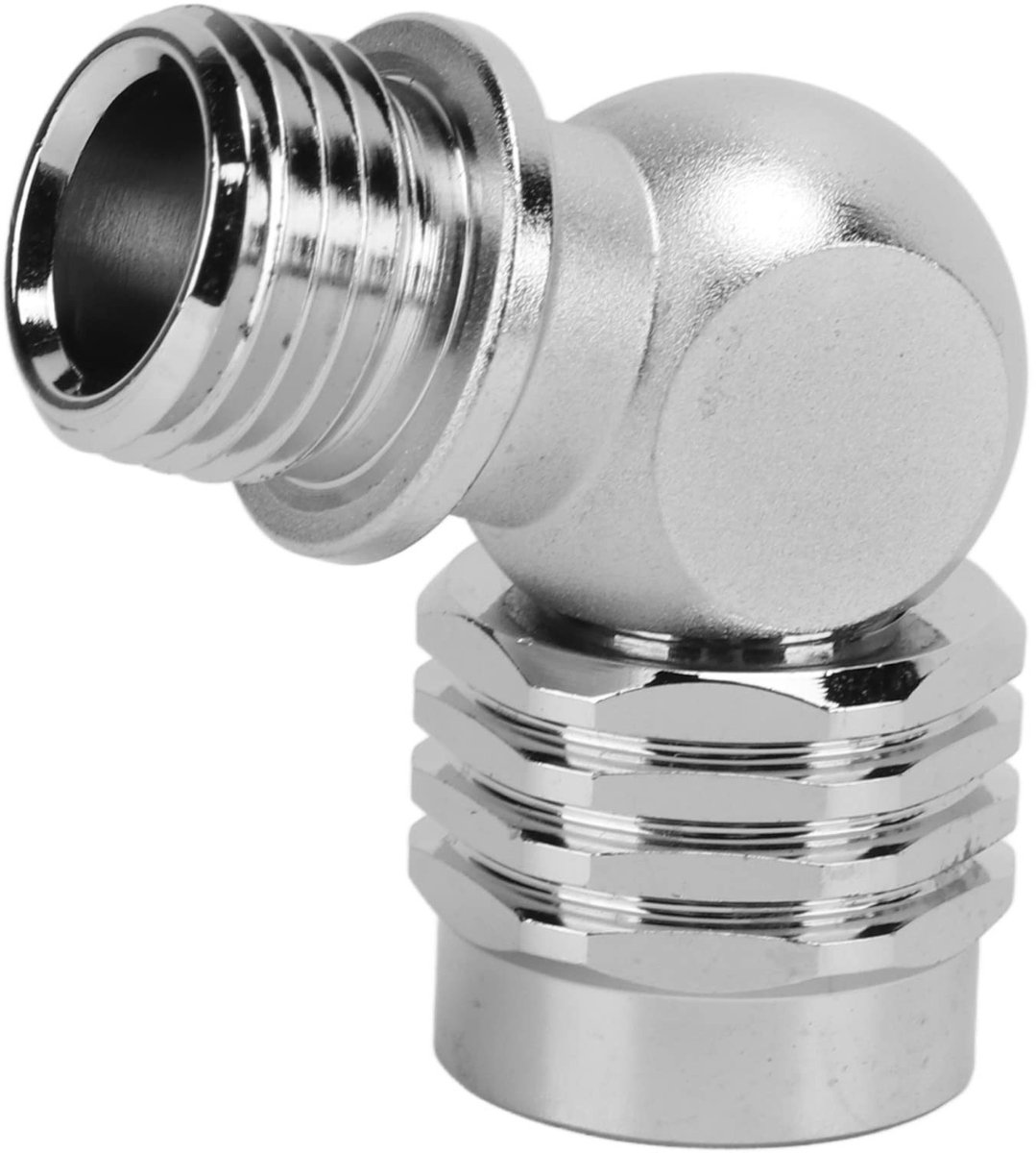 Dailygoody - Scuba Diving Adapter - Draaibare Duikadapter - Lekvrij - Messing Verchroomd - Voor Duikers - 90 110 Graden