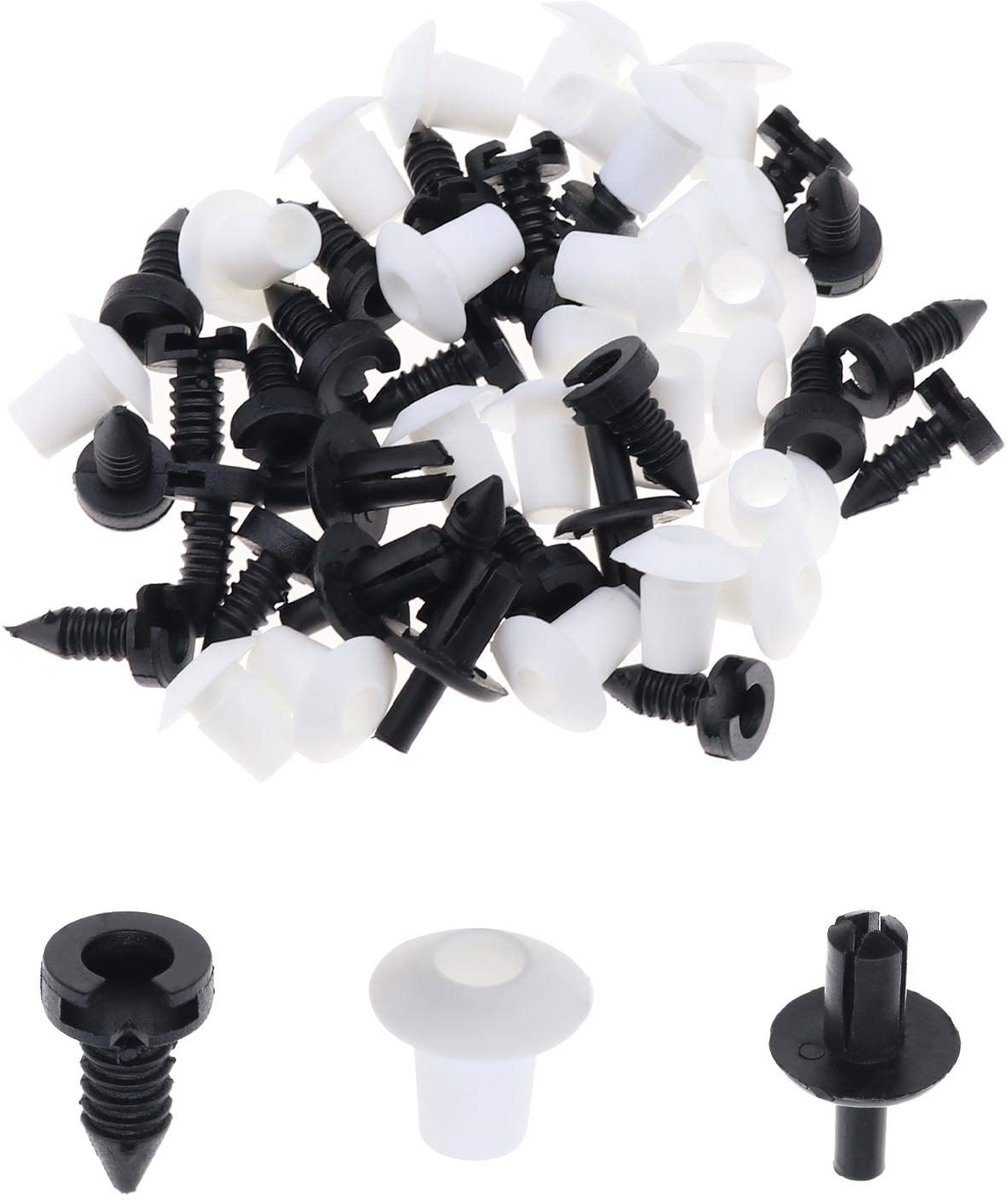 Dailygoody - Reparatieset - 52 Stuks - Geschikt voor Autodeuren - Wit en Zwart - Compatibel met Land Rover - Voor Binnendeurkaarten en Spatbord