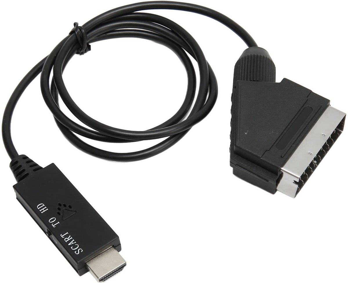 SCART naar HDMI Adapter - HD 1080P Video & Audio Converter voor Oude Apparaten