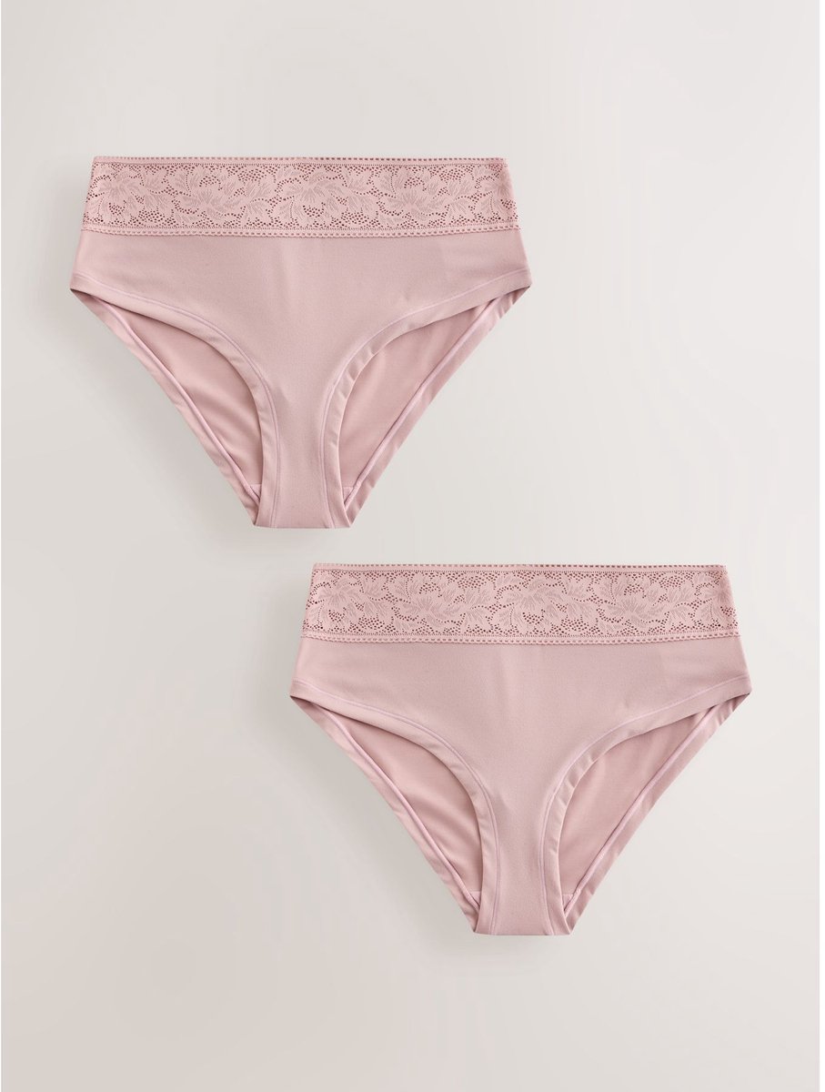 Next - Dames - Set van 2 Ultimate Comfort slips - Roze