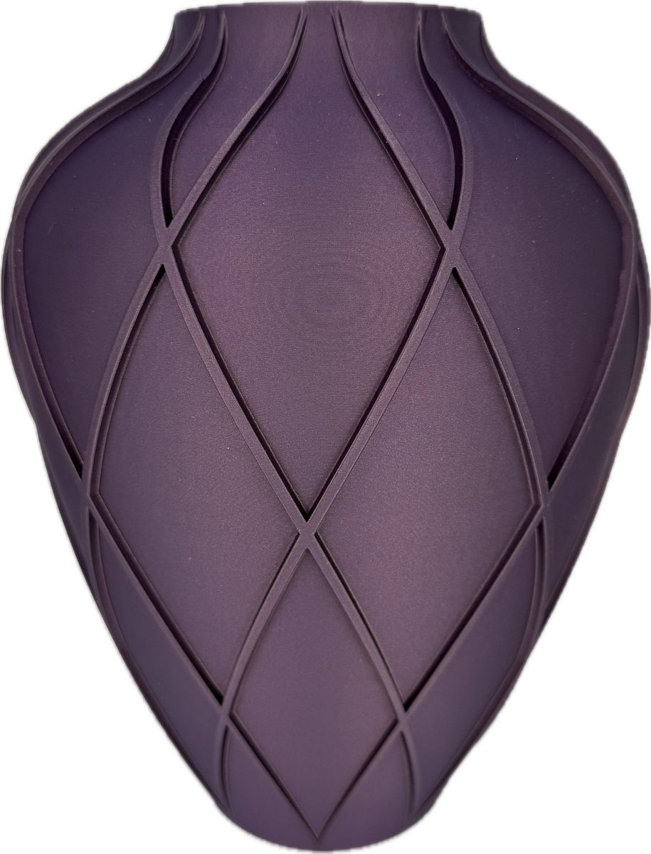 Celine73 Vaas - Flow - Donkerpaars - waterdicht - 25 x 19 cm