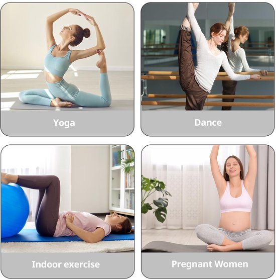 Dailygoody - Pilatessokken - Antislip sokken - Comfortabel materiaal - Zwart - Yogasokken - Geschikt voor thuis, ziekenhuis - 2 paar — afbeelding 4