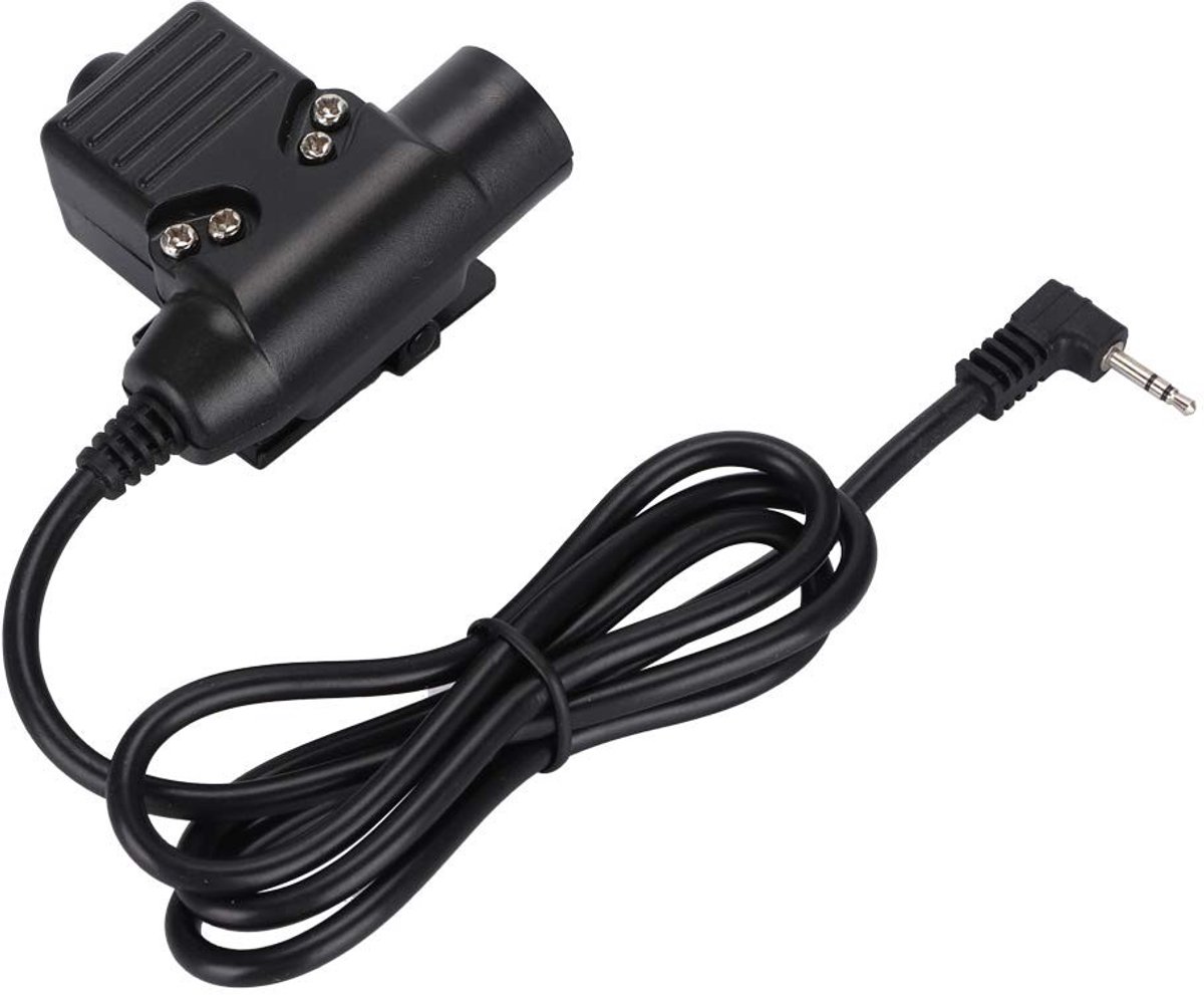 Dailygoody - Multifunctionele Ptt-kabel - Geschikt voor Radio - Stevig en Duurzaam - 2,5 Mm - Voor Hoofdtelefoon en Ptt-eenheid - Ideaal voor Out