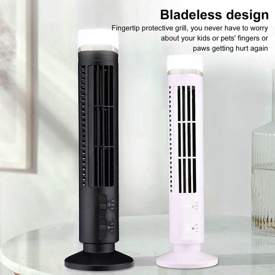 Allecto - Omnibreeze Bladloze Torenventilator - Stil Compact