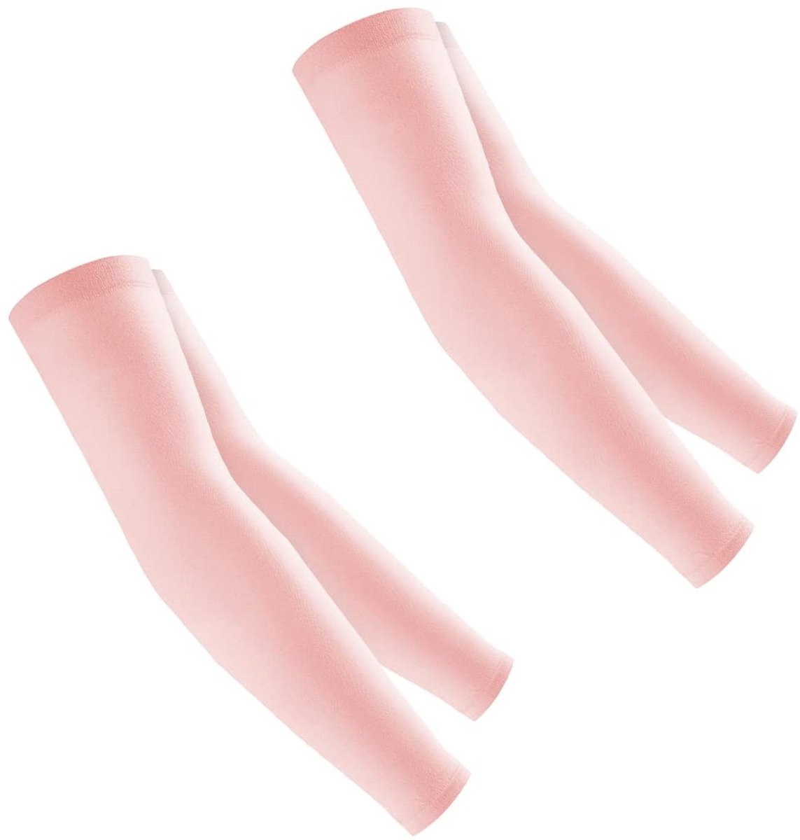 Dailygoody - Armmanchetten - UV-bescherming - Dun en licht - Roze - Antislip - Fietsen en autorijden - 2 stuks