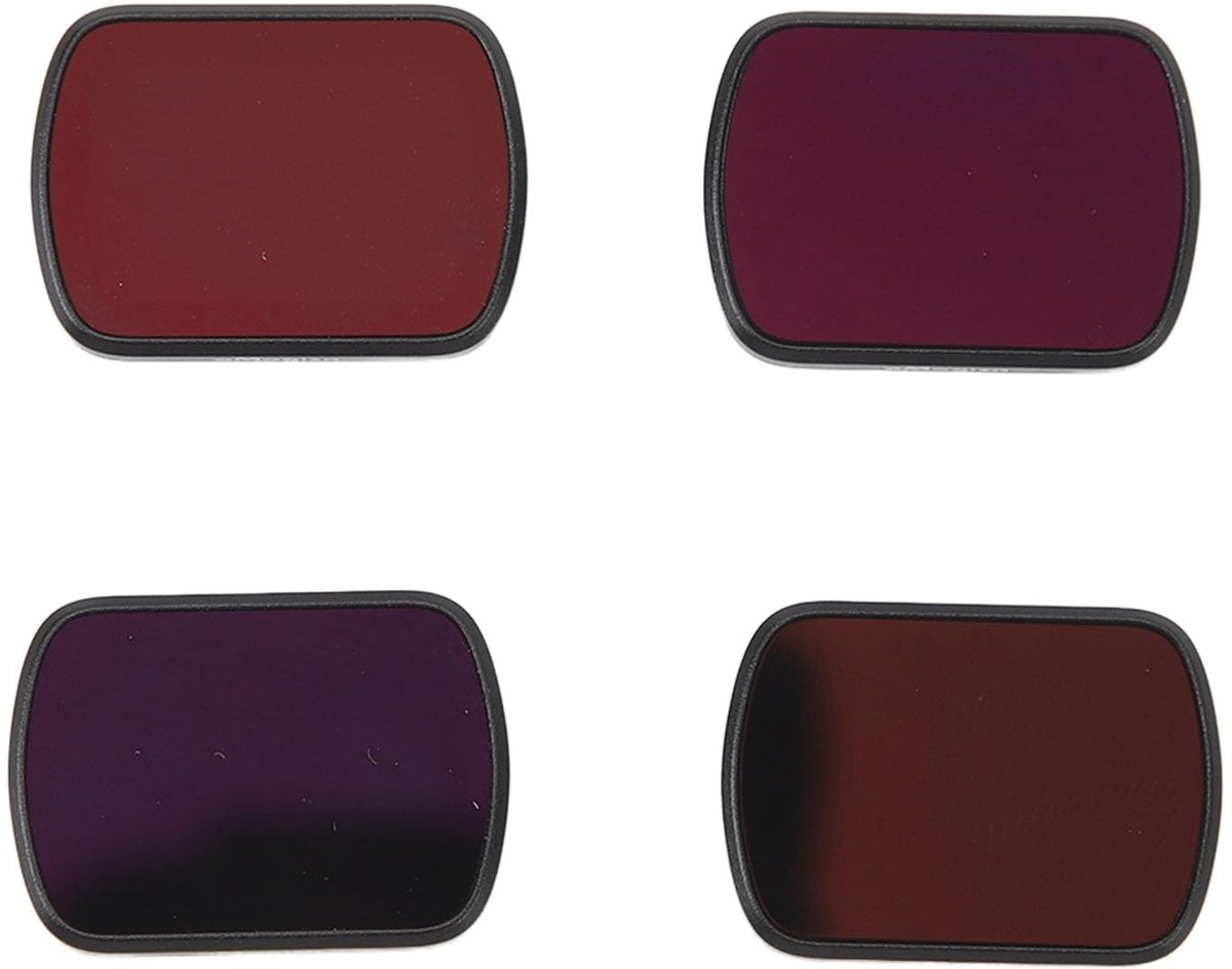 Dailygoody - ND-filterset - Lange Belichting - Optisch Glas - Magnetische Bevestiging - Perfect voor Actiefoto's - Geschikt voor 3-camera - 4 Filters