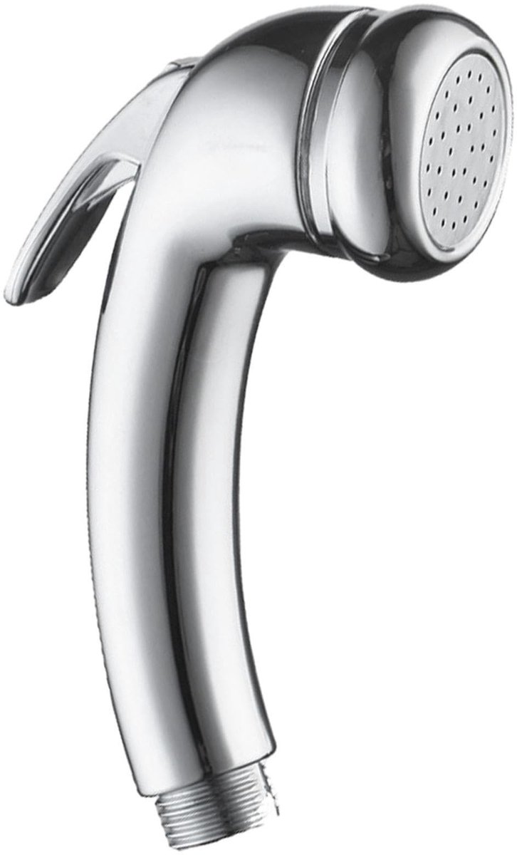 NTHProducts - Handdouche - Hoge druk - Duurzaam ontwerp - Zilver - Waterbesparend - Ideaal voor thuis en op reis - 1/2 Inch aansluiting