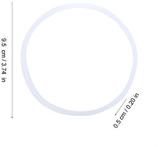 VT Goods - Seal ring - Vervangingsring voor blender - Wit - Gasket voor juicer - Verbeter prestaties - Geschikt voor Nutri ball juicer van vt — afbeelding 5