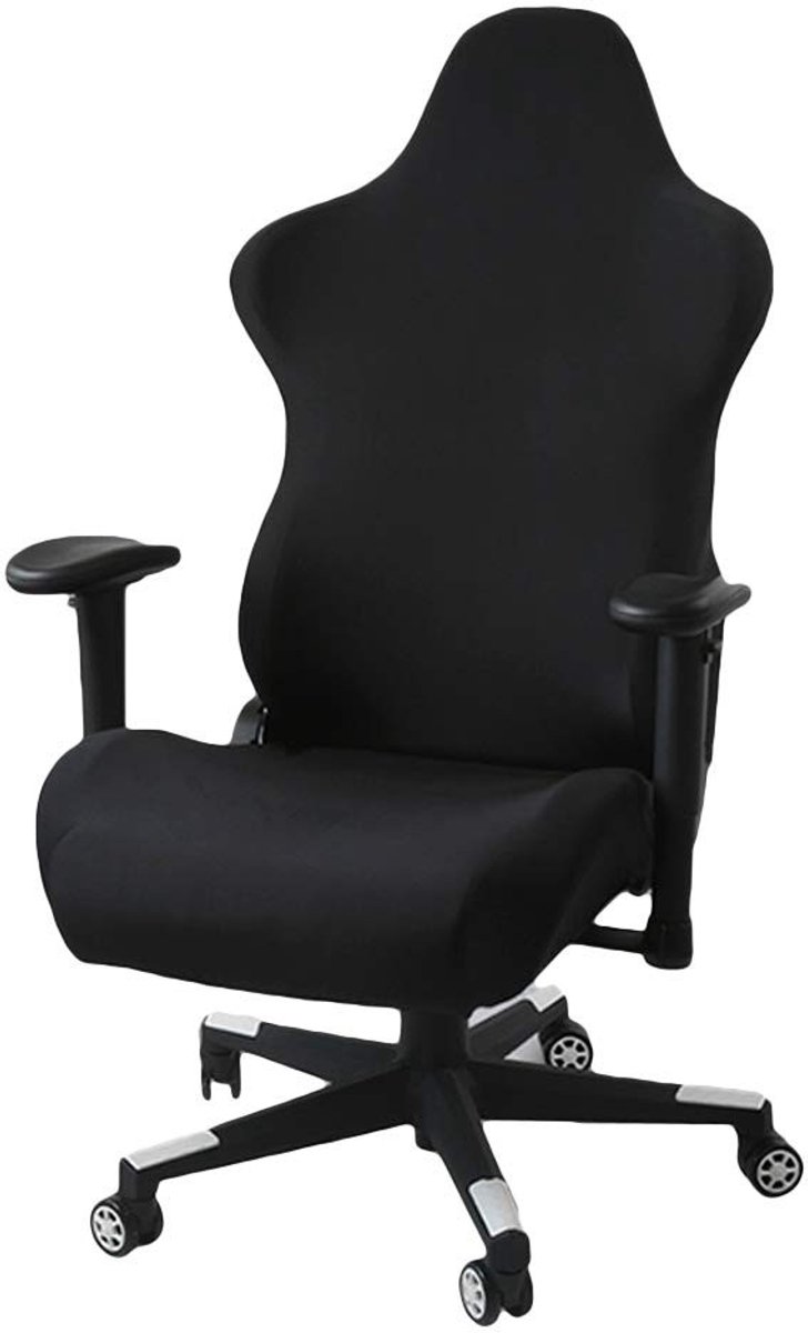 Allecto - Ergonomische Office Computer Game Chair - Slipcovers voor Racing Gaming Chair - Zwart - Rekbare Hoezen - Wasbaar - Geschikt voor Gamen en...