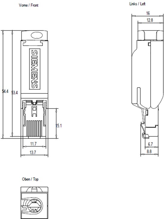 Siemens Profinet RJ45 Connector - FastConnect aansluiting - CAT5E | bol