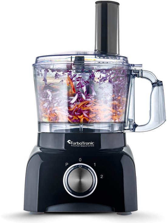TurboTronic FP800 Foodprocessor - Keukenmachine - 1.2 Liter - 800W - Zwart