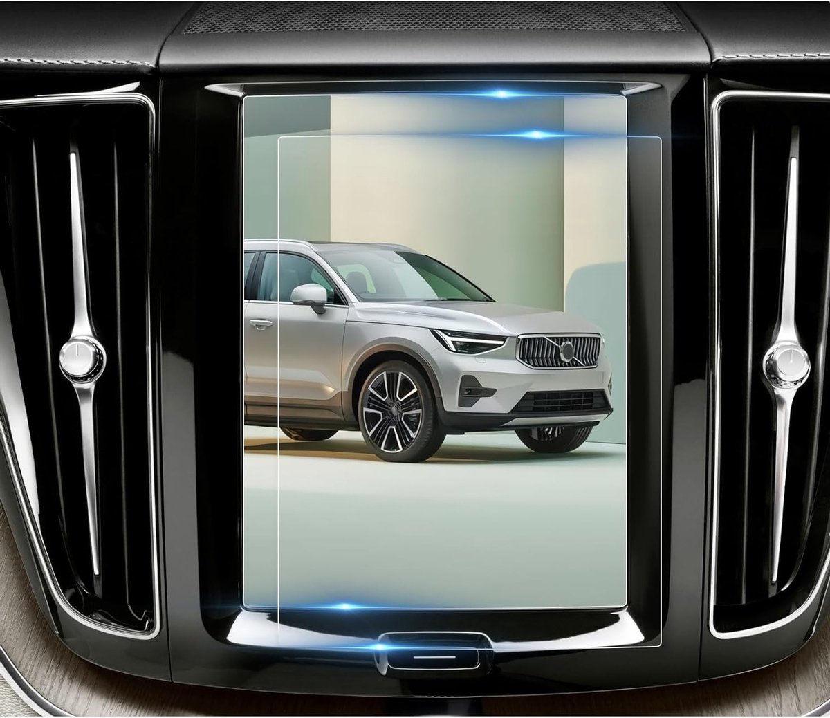 Navigatiebeschermfolie voor Volvo XC40 XC60 XC90 2018-2024, krasbestendige GPS schermbeschermer, set van 2 accessoires