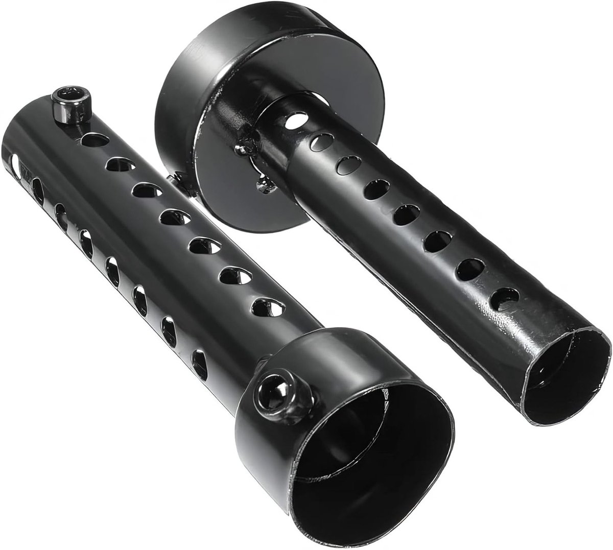 2 stuks motor demper, DB Killer, uitlaatpijp deflector, geluidsreductie, 35mm - zwart