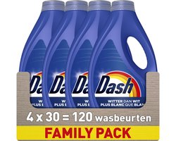 Dash Vloeibaar Wasmiddel - Witter Dan Wit - 4 x 30 Wasbeurten