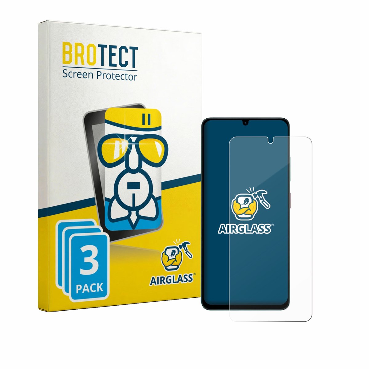 Screenprotector 3 Stuks voor ZTE Blade A36 Beschermglas transparant