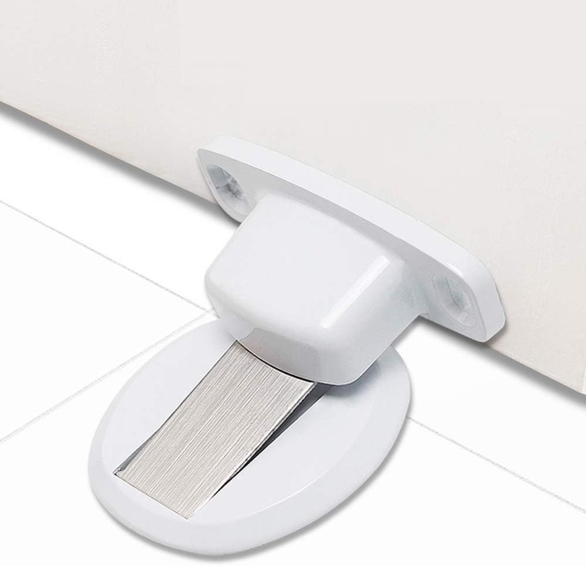 Zware Magnetische Deurstoppers voor Vloermontage - Sterke Deurvangers met 3M Zelfklevend en Verstevigde Bevestiging