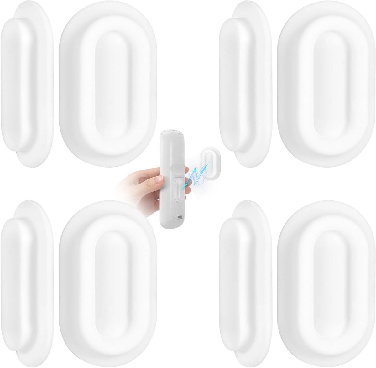 Magnetische Houder voor Afstandsbediening - 4 Stuks, Wandmontage, Sterke Magneten, Multifunctionele Organizer voor TV en Huishoudelijke Apparaten