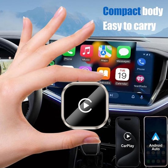 Auto Carplay Draadloze Adapter geschikt voor Mazda 2 3 6 CX-3 CX-5 CX-30 CX-50 CX-9, Converteert Bekabelde Carplay Naar Draadloze Carplay, Plug-and-Play,D-Gold van Merkloos — afbeelding 2