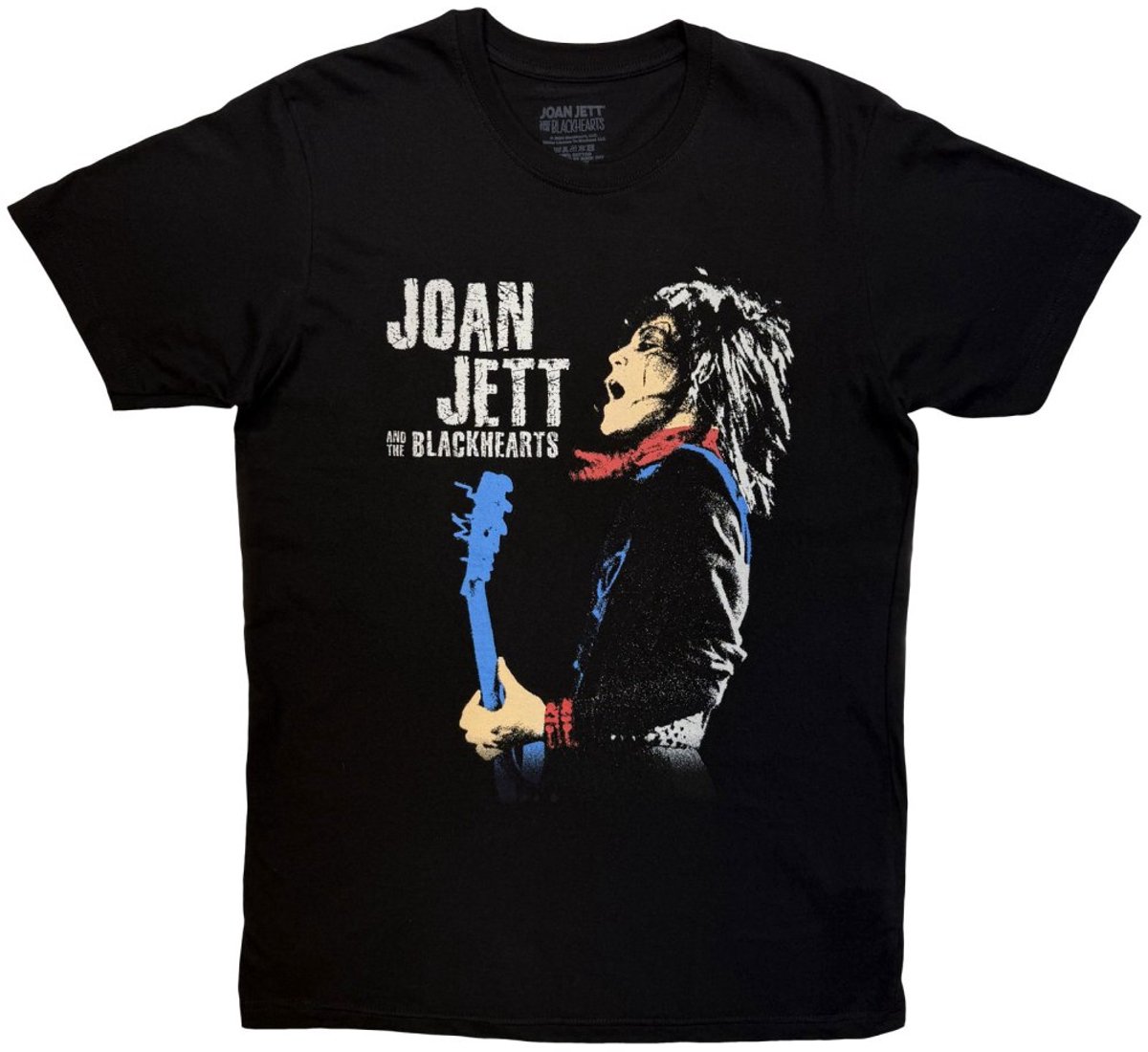 Joan Jett & The Blackhearts - Blue Guitar Heren Tshirt - L - Zwart