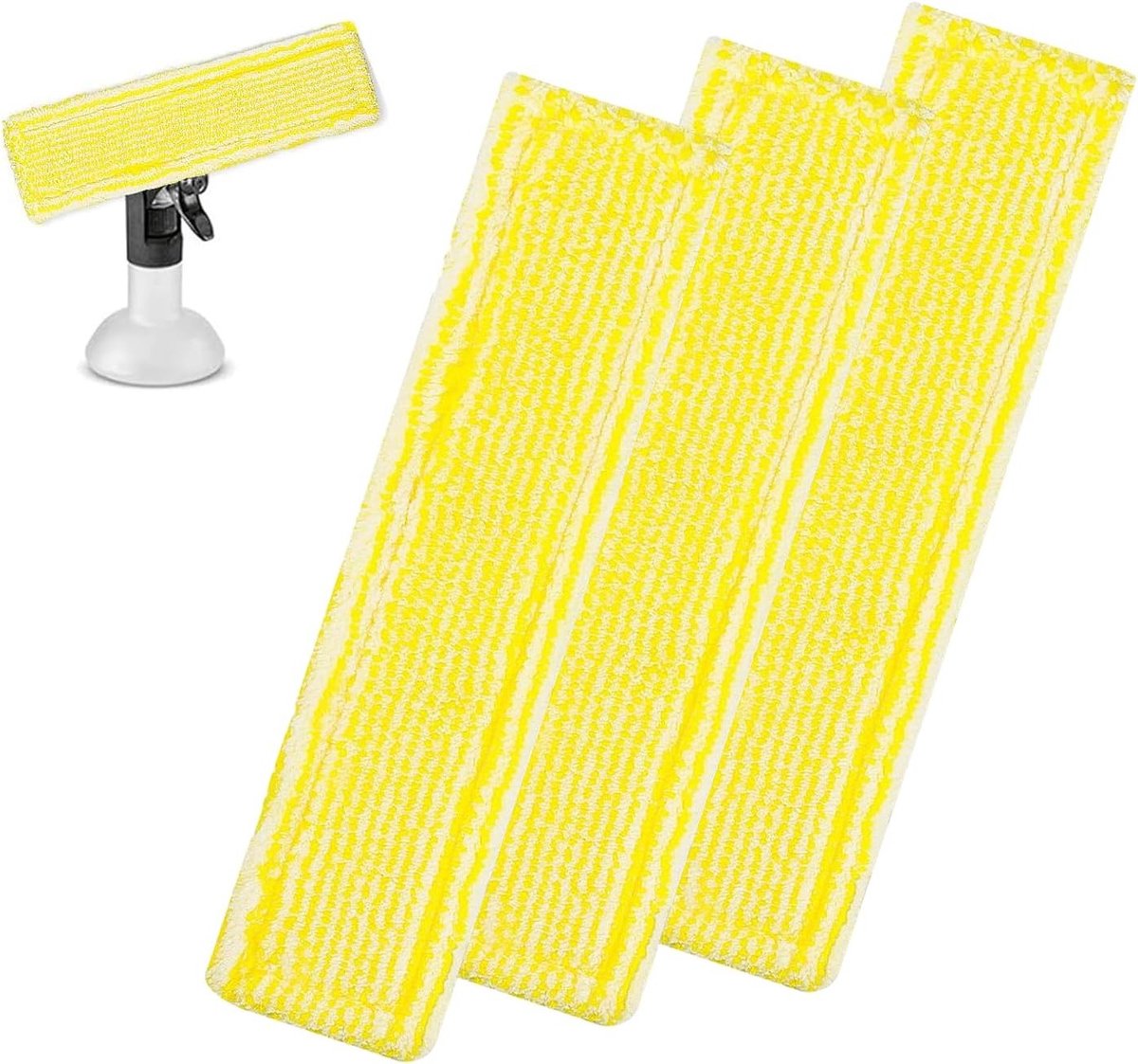 Set van 3 Microvezeldoeken voor Ramen, Geschikt voor Raamreinigers en Stofzuigers, Ideaal voor Effectieve Schoonmaak en Glans