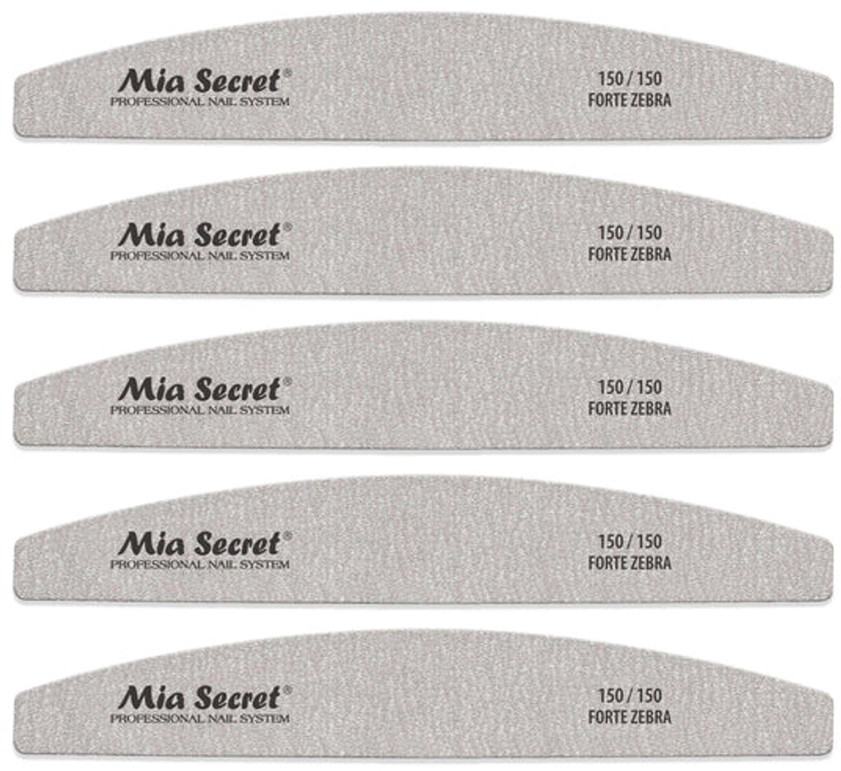 Forte Zebra Halfmoon Nagelvijl 150/150 Groen (5stuks)