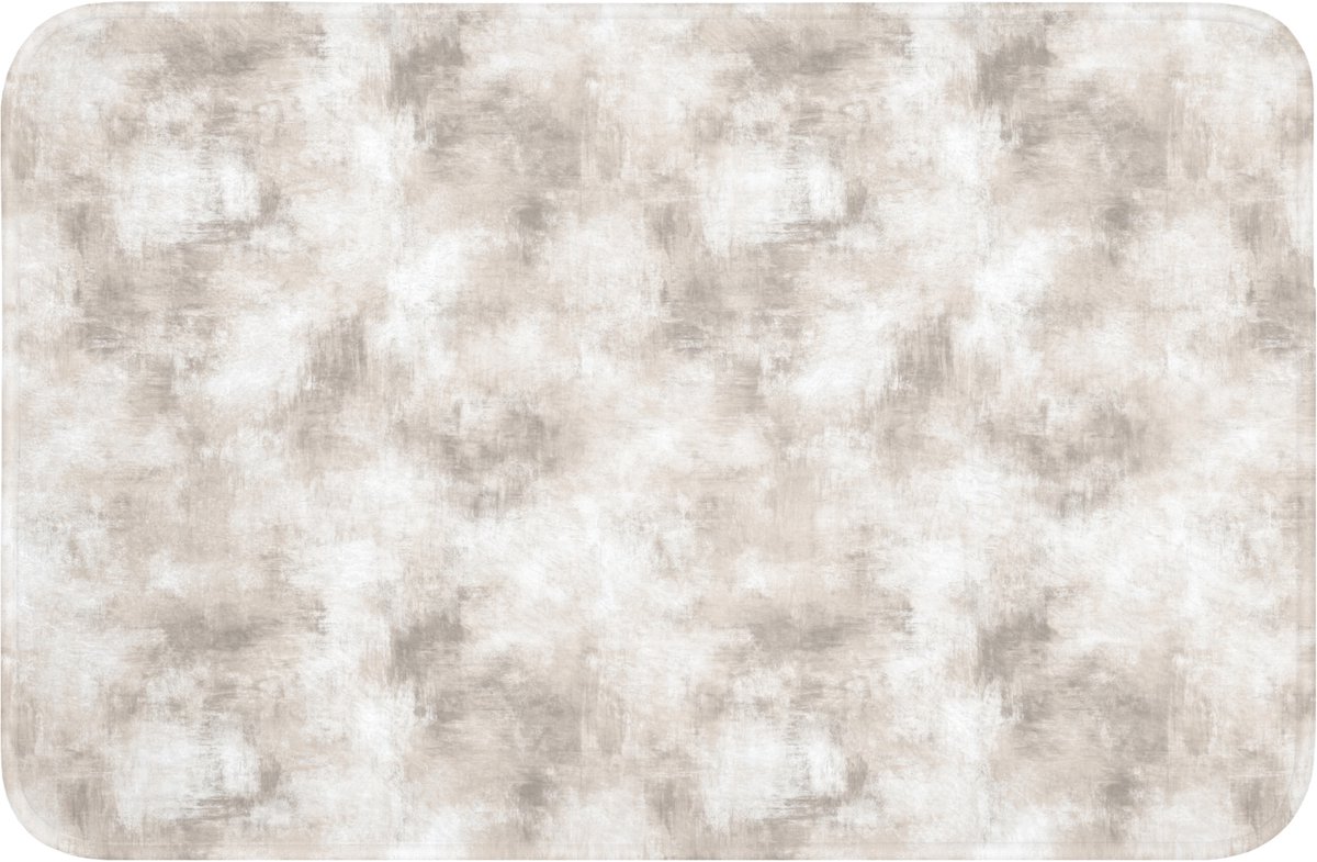 WC mat 60x40 cm - Antislip - Organisch - Patroon - Gemêleerd - Toiletmat - Vloermat - Douc