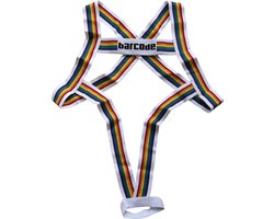 Barcode Berlin Body Harness Pride Ikem White - MAAT L/XL