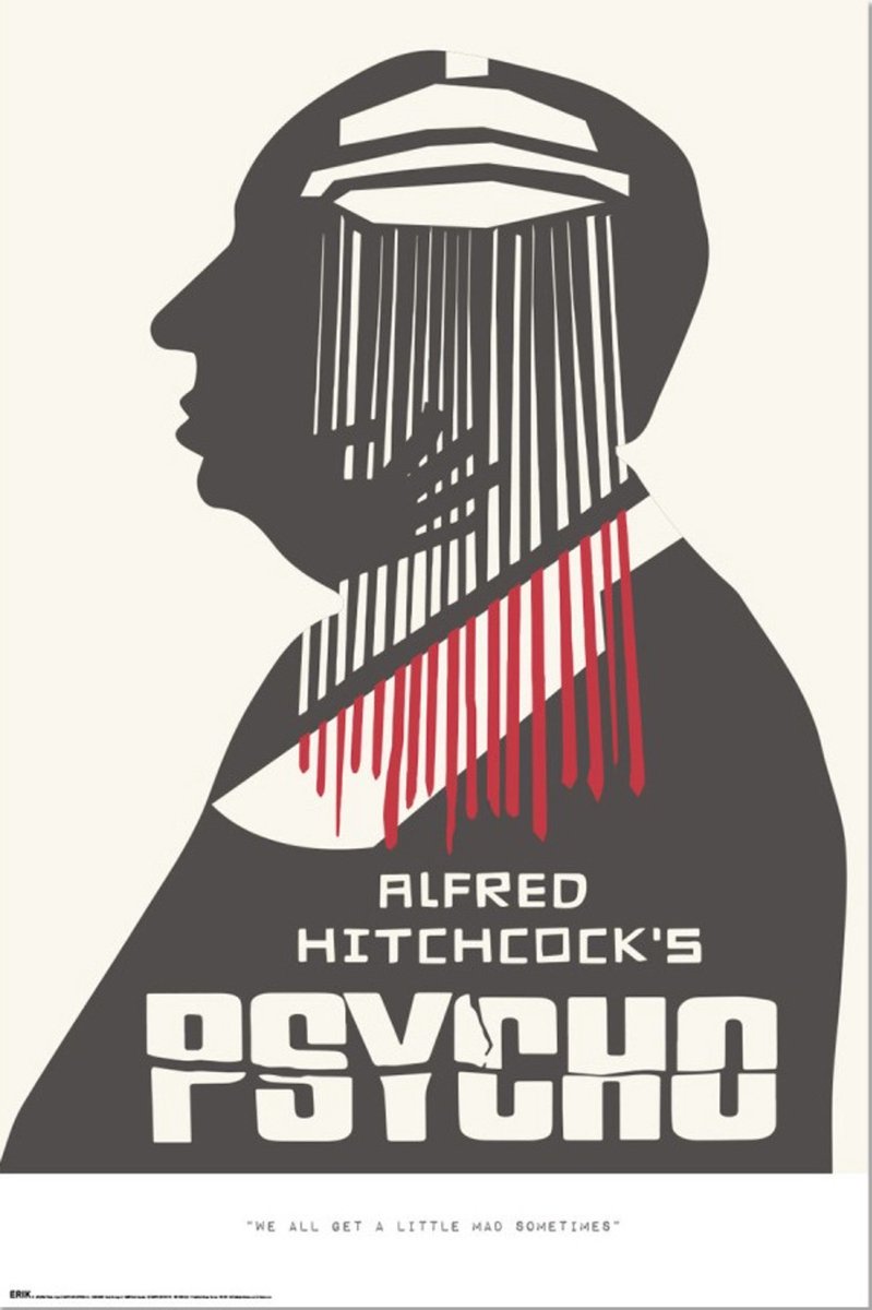 Grupo Erik Poster Alfred Hitchcock - Psycho 61x91,5cm Divers