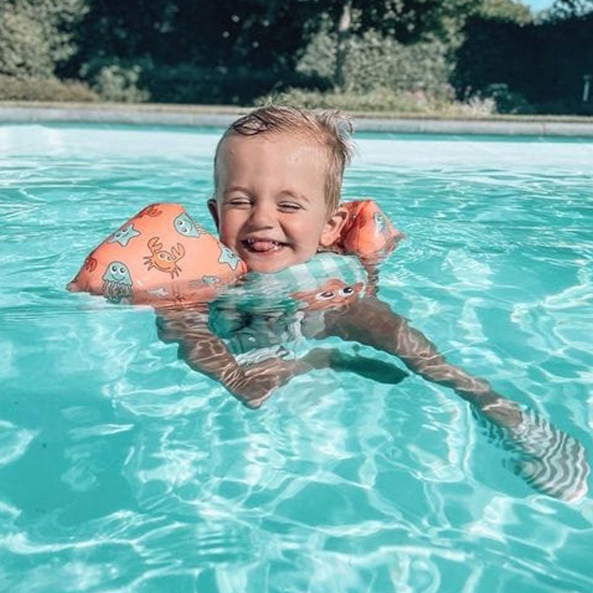 Swim Essentials Puddle Jumper - Groen/Roze - Animal Bands - 2/6 Jaar — afbeelding 9