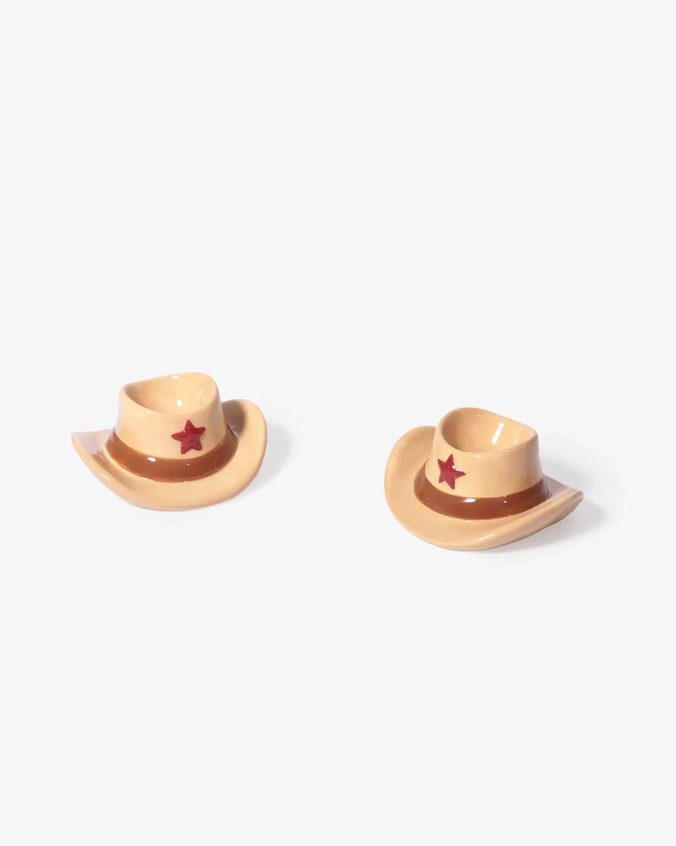 L'expressionist - Eierdopjes Cowboy - Weggstern Ride - set van 2