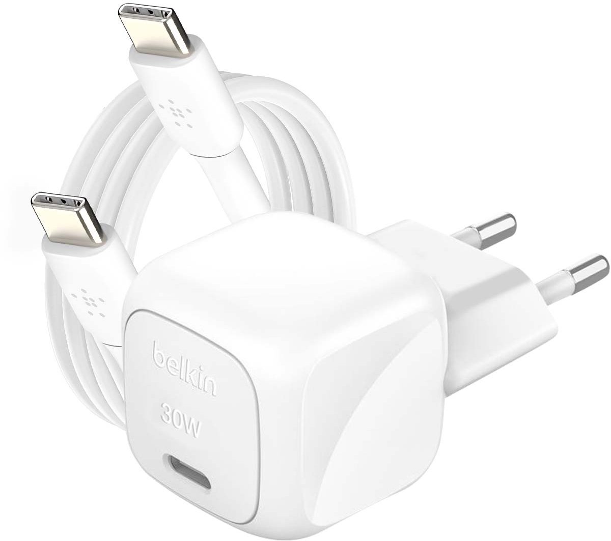 Belkin USB-C Wandlader 30W met USB-C naar USB-C (1m) � iPhone en iPad