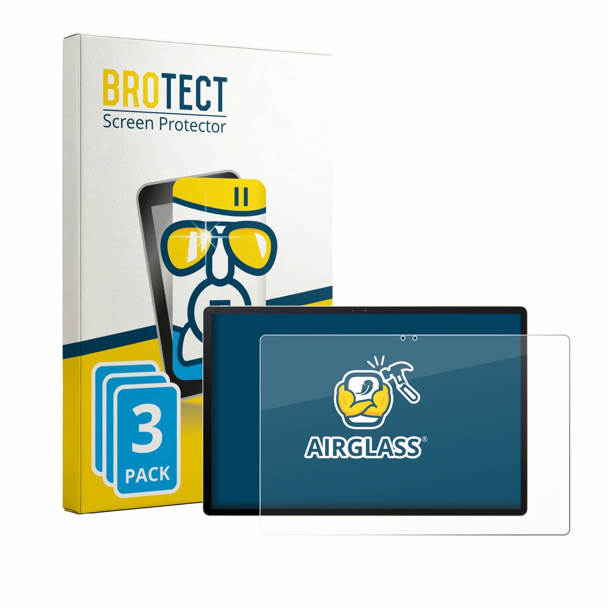 Screenprotector 3 Stuks voor Acer Iconia A16 Beschermglas transparant