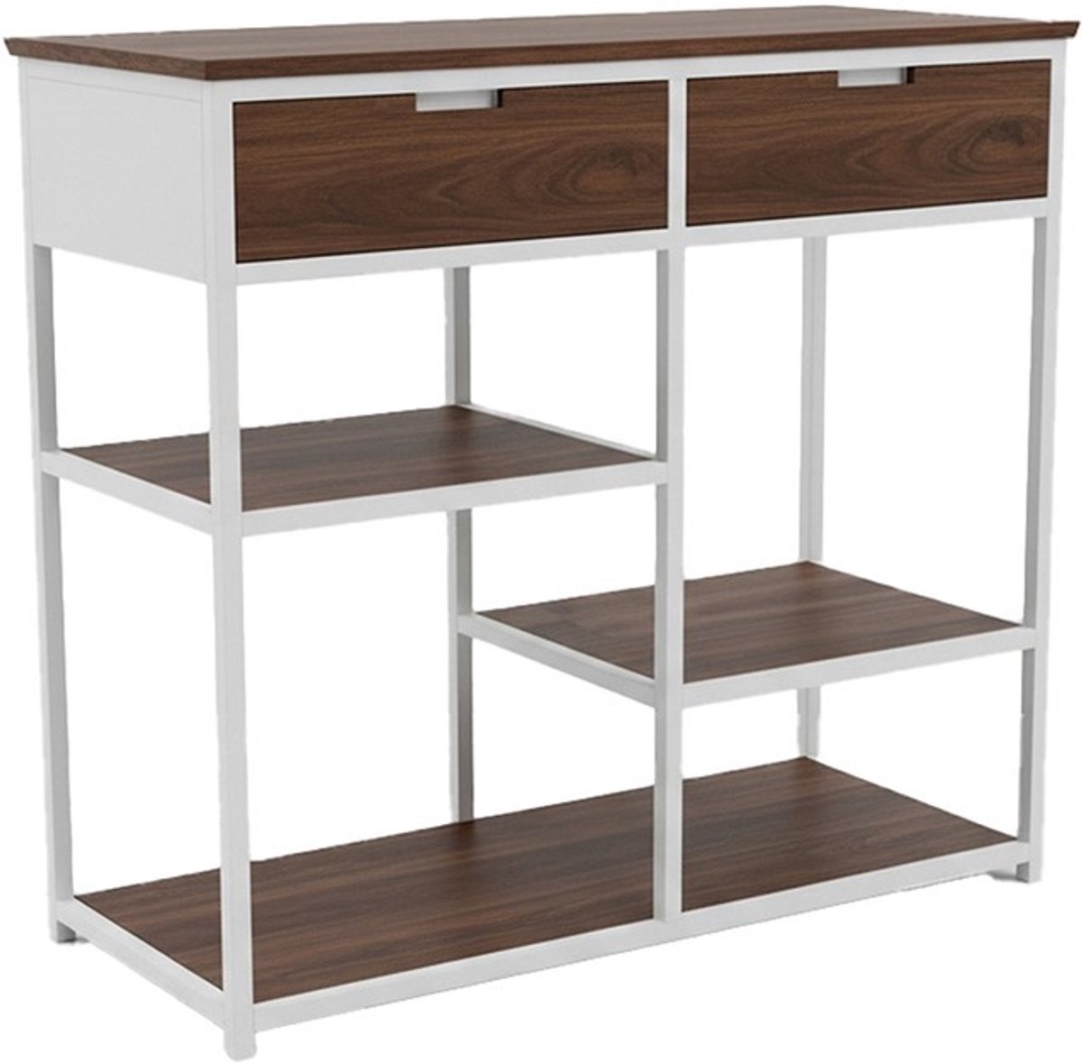 Wandkast Montserrat mangohout - sidetable - walnoot - 86x40x80 cm