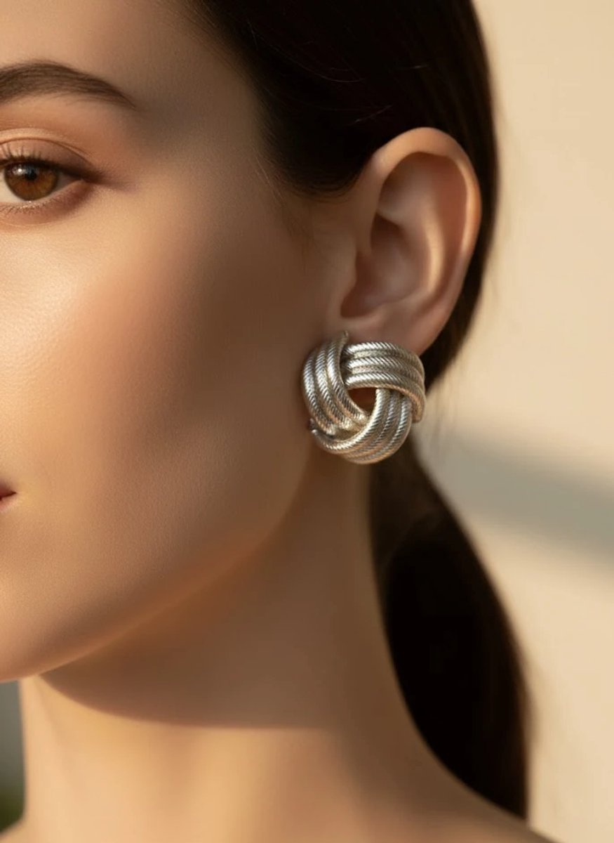 Dorvina Messing Verkleurt Niet Sieraad Zilver Rengi Knop Model Ring Dames Oorbellen